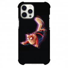 Spider Man Across The Spider Verse Spider Cat Phone Case For iPhone And Samsung Galaxy Devices - Spider Cat Jumping