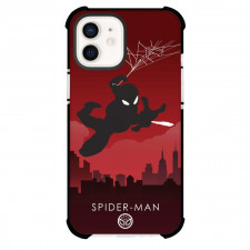 Marvel Spider Man Phone Case For iPhone And Samsung Galaxy Devices - Spider-Man Swinging Silhoutte Poster