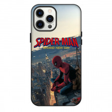 Spider-Man Brand New Day Phone Case For iPhone Samsung Galaxy Pixel OnePlus Vivo Xiaomi Asus Sony Motorola Nokia - Spider-Man Brand New Day Sitting Rooftop Cartoon Art Poster