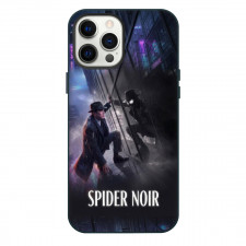 Spider-Noir Phone Case For iPhone Samsung Galaxy Pixel OnePlus Vivo Xiaomi Asus Sony Motorola Nokia - Spider-Noir Window Reflection Poster