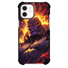 Marvels Thanos Phone Case For iPhone And Samsung Galaxy Devices - Thanos Burning Head Portrait Illustration