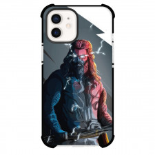 Marvel Thor Phone Case For iPhone And Samsung Galaxy Devices - Thor Electricity Eyes Portrait Illustration