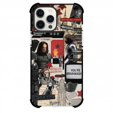 Marvel Winter Soldier Phone Case For iPhone And Samsung Galaxy Devices - Winter Soldier Movie Comic Collage