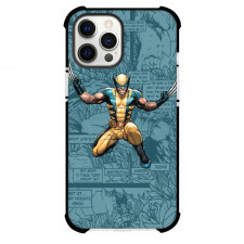 Marvel Wolverine Phone Case For iPhone And Samsung Galaxy Devices - Wolverine On Comic Background