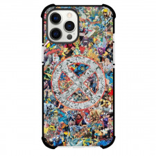 X-Men Phone Case For iPhone and Samsung Galaxy Devices - Characters Collage Logo