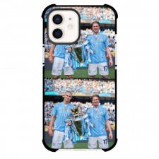 Manchester City F.C. Phone Case For iPhone Samsung Galaxy Pixel OnePlus Vivo Xiaomi Asus Sony Motorola Nokia - Erling Haaland And Kevin De Bruyne Holds The Trophy Poster