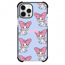 Marie Phone Case For iPhone And Samsung Galaxy - Marie Sitting Pattern Art On Purple Background