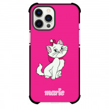 Marie Phone Case For iPhone And Samsung Galaxy - Marie Sitting On Pink Background