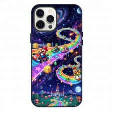 Mario Kart Phone Case For iPhone Samsung Galaxy Pixel OnePlus Vivo Xiaomi Asus Sony Motorola Nokia - Mario Kart Rainbow Bridge Pixel Art Poster
