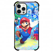 Super Mario Wonder Phone Case For iPhone and Samsung Galaxy Devices - Mario Wonder Mario Holding Blue Flower