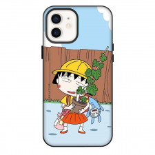 Chibi Maruko Chan Momoko Sakura Phone Case For iPhone Samsung Galaxy Pixel OnePlus Vivo Xiaomi Asus Sony Motorola Nokia - Momoko Sakura Holding Holding Flower Pot Poster