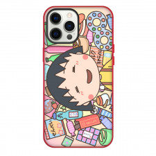 Chibi Maruko Chan Momoko Sakura Phone Case For iPhone Samsung Galaxy Pixel OnePlus Vivo Xiaomi Asus Sony Motorola Nokia - Momoko Sakura Smiling Cartoon Art Poster