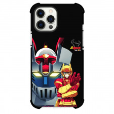 Mazinger Z Case For iPhone Samsung Galaxy Pixel OnePlus Vivo Xiaomi Asus Sony Motorola Nokia - Koji And Mazinga Z Portrait Black Background
