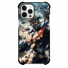 Mazinger Z Case For iPhone Samsung Galaxy Pixel OnePlus Vivo Xiaomi Asus Sony Motorola Nokia - Mazinger Z Side Portrait Explosion Background