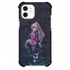 Mega Man Ciel Phone Case For iPhone And Samsung Galaxy Devices - Ciel Pose Dim Background Anime Art