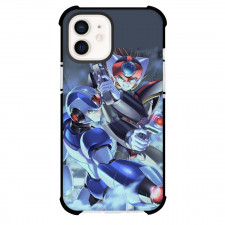 Mega Man Phone Case For iPhone And Samsung Galaxy Devices - Mega Man X Axl Ready To Fight Pose Anime Illustration