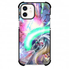 Mega Man Phone Case For iPhone And Samsung Galaxy Devices - Mega Man X Black Zero Fight Scene Firing Weapons Illustration