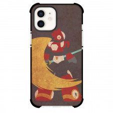 Mega Man Zero Phone Case For iPhone And Samsung Galaxy Devices - Zero Standing Pose Vintage Art