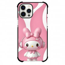 Sanrio Melody Phone Case For iPhone Samsung Galaxy Pixel OnePlus Vivo Xiaomi Asus Sony Motorola Nokia - Melody 3d Art Headphones