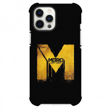 Metro Last Light Phone Case For iPhone Samsung Galaxy Pixel OnePlus Vivo Xiaomi Asus Sony Motorola Nokia - Metro Last Light Yellow Logo On Black Background