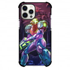 Metroid Samus Aran Case For iPhone Samsung Galaxy Pixel OnePlus Vivo Xiaomi Asus Sony Motorola Nokia - Samus Aran Holding his Cannon Arm Portrait
