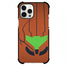 Metroid Samus Aran Case For iPhone Samsung Galaxy Pixel OnePlus Vivo Xiaomi Asus Sony Motorola Nokia - Samus Aran Minimalist Head Brown Background