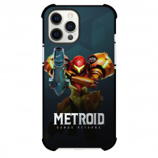Metroid Samus Aran Case For iPhone Samsung Galaxy Pixel OnePlus Vivo Xiaomi Asus Sony Motorola Nokia - Samus Aran Orange Outfit Portrait