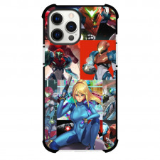 Metroid Samus Aran Case For iPhone Samsung Galaxy Pixel OnePlus Vivo Xiaomi Asus Sony Motorola Nokia - Samus Aran Sitting on the Stone Collage Art
