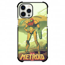 Metroid Samus Aran Case For iPhone Samsung Galaxy Pixel OnePlus Vivo Xiaomi Asus Sony Motorola Nokia - Samus Aran Standing Behind the Spaceship