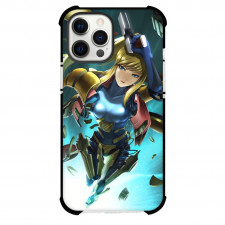Metroid Zero Suit Samus Case For iPhone Samsung Galaxy Pixel OnePlus Vivo Xiaomi Asus Sony Motorola Nokia - Samus Aran Flying With Falling Armor Parts