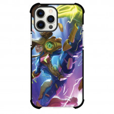 Metroid Zero Suit Samus Case For iPhone Samsung Galaxy Pixel OnePlus Vivo Xiaomi Asus Sony Motorola Nokia - Samus Aran Lighting Kick Portrait