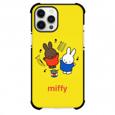Miffy And Friends Phone Case For iPhone And Samsung Galaxy Devices - Miffy And Melanie Performing On Yellow Background