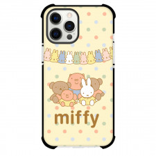 Miffy And Friends Phone Case For iPhone And Samsung Galaxy Devices - Miffy And Plush On Fancy Background