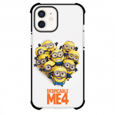 Despicable Me 4 Phone Case For iPhone and Samsung Galaxy Devices - Minions Cute Love Heart Shape