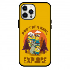 Minions Phone Case For iPhone and Samsung Galaxy Devices - Don't Be A Bore Explore Illustration