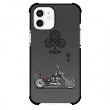 Motorbike Phone Case For iPhone Samsung Galaxy Pixel OnePlus Vivo Xiaomi Asus Sony Motorola Nokia - Motorbike Ace of Clubs Chopper Illustration Art