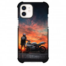 Motorbike Ducati Phone Case For iPhone Samsung Galaxy Pixel OnePlus Vivo Xiaomi Asus Sony Motorola Nokia - Motorbike Ducati 848 On Sunset Background