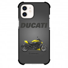Motorbike Ducati Phone Case For iPhone Samsung Galaxy Pixel OnePlus Vivo Xiaomi Asus Sony Motorola Nokia - Motorbike Ducati Diavel Yellow On Gray Background
