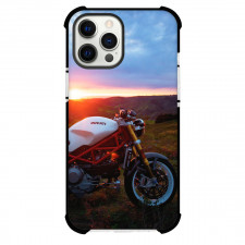 Motorbike Ducati Phone Case For iPhone Samsung Galaxy Pixel OnePlus Vivo Xiaomi Asus Sony Motorola Nokia - Motorbike Ducati Monster 1200 On Sunset Background