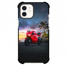 Motorbike Ducati Phone Case For iPhone Samsung Galaxy Pixel OnePlus Vivo Xiaomi Asus Sony Motorola Nokia - Motorbike Ducati Panigale Red Beside Beach Poster