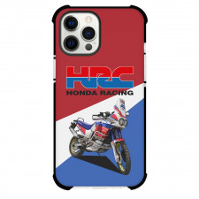 Motorbike Honda Phone Case For iPhone Samsung Galaxy Pixel OnePlus Vivo Xiaomi Asus Sony Motorola Nokia - Motorbike Honda Africa Twin from the 90s On Red Blue White Background