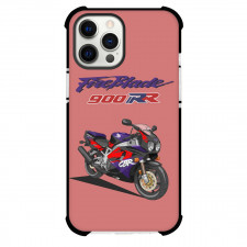 Motorbike Honda Phone Case For iPhone Samsung Galaxy Pixel OnePlus Vivo Xiaomi Asus Sony Motorola Nokia - Motorbike Honda CBR 900RR Fireblade 1994 Vector Art On Pink Background