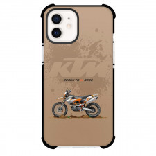 Motorbike KTM Phone Case For iPhone Samsung Galaxy Pixel OnePlus Vivo Xiaomi Asus Sony Motorola Nokia - Motorbike KTM 690 ENDURO R Illustration On Brown Background