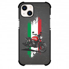 Motorbike Moto Guzzi Phone Case For iPhone Samsung Galaxy Pixel OnePlus Vivo Xiaomi Asus Sony Motorola Nokia - Motorbike Moto Guzzi V7 Illustration Art On Italian Flag Poster