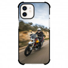 Motorbike Moto Guzzi Phone Case For iPhone Samsung Galaxy Pixel OnePlus Vivo Xiaomi Asus Sony Motorola Nokia - Motorbike Moto Guzzi V85 TT Running On Street Poster