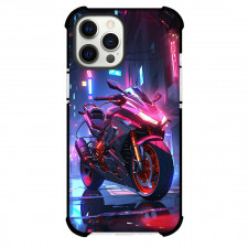 Motorbike Phone Case For iPhone Samsung Galaxy Pixel OnePlus Vivo Xiaomi Asus Sony Motorola Nokia - Motorbike A Superbike Digital Art With Neon Effect Poster