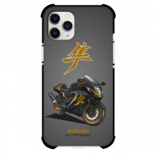Motorbike Suzuki Phone Case For iPhone Samsung Galaxy Pixel OnePlus Vivo Xiaomi Asus Sony Motorola Nokia - Motorbike Suzuki Hayabusa GSX 1300R Illustration Art On Gray Background