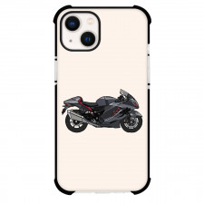 Motorbike Suzuki Phone Case For iPhone Samsung Galaxy Pixel OnePlus Vivo Xiaomi Asus Sony Motorola Nokia - Motorbike Suzuki Hayabusa Illustration Art Beige Background