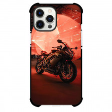 Motorbike Triumph Phone Case For iPhone Samsung Galaxy Pixel OnePlus Vivo Xiaomi Asus Sony Motorola Nokia - Motorbike Triumph Daytona 660 On Red Light Effect Poster