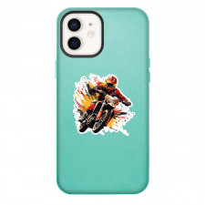 Motocross Phone Case For iPhone Samsung Galaxy Pixel OnePlus Vivo Xiaomi Asus Sony Motorola Nokia - Motocross Dirtbiker Illustration Sticker